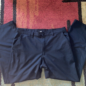 Champion Straight Cut Men's Black Flat Front‎ Golf Dress Pants
